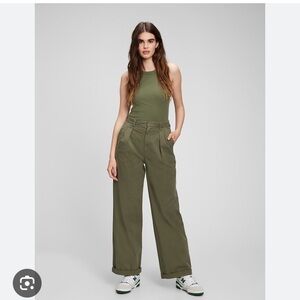 GAP Olive Green Wide Leg Pants